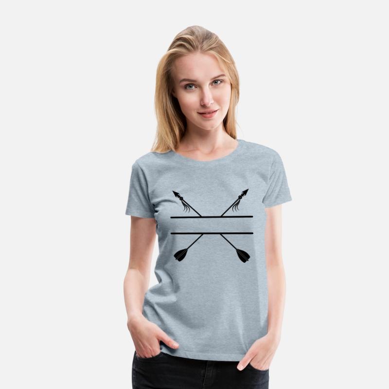 Two crossed arrows