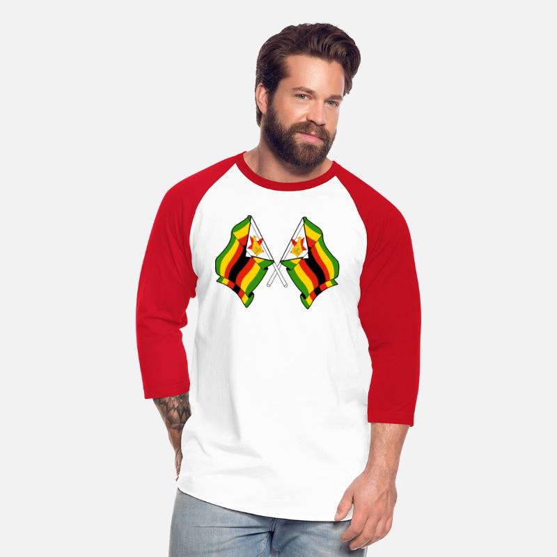 Two flags crossed Zimbabwe