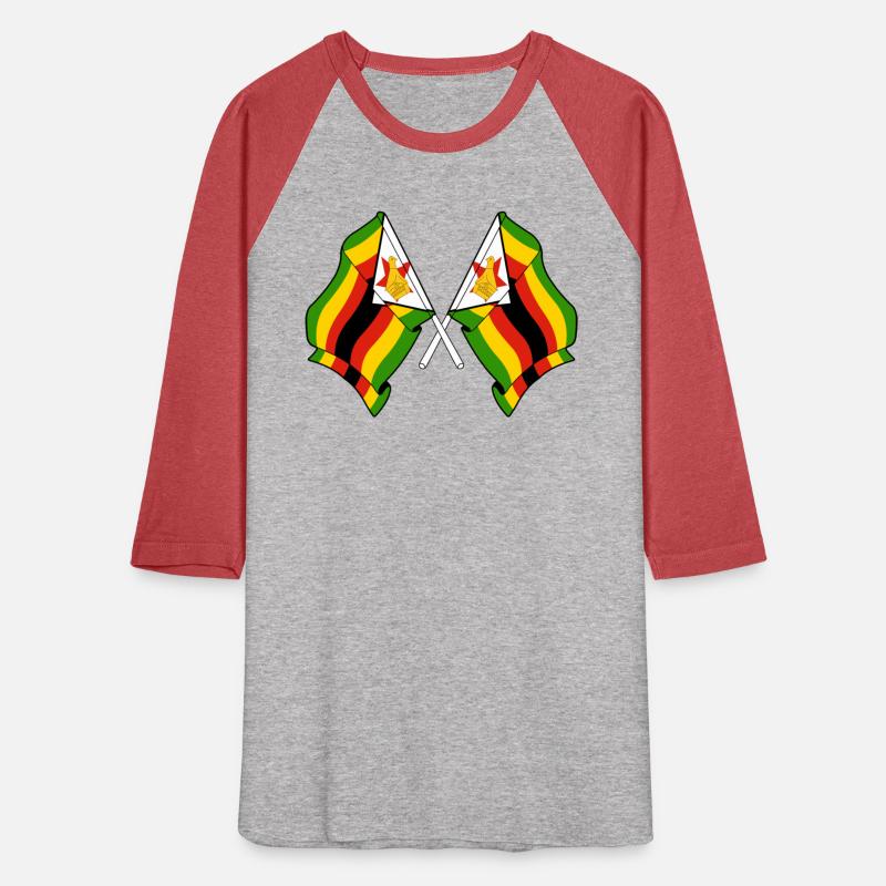 Two flags crossed Zimbabwe