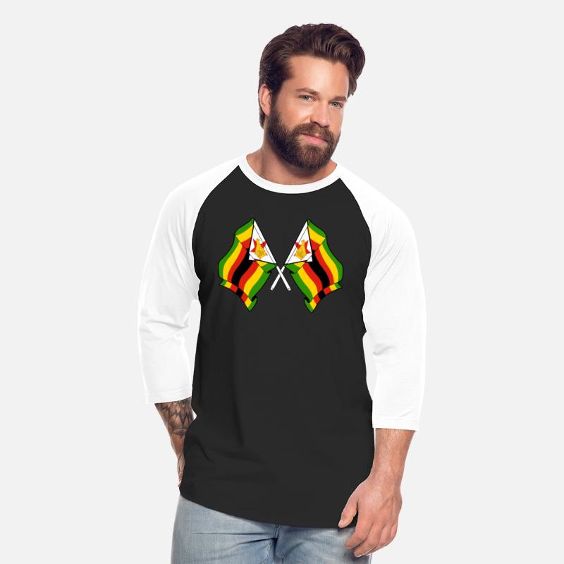 Two flags crossed Zimbabwe