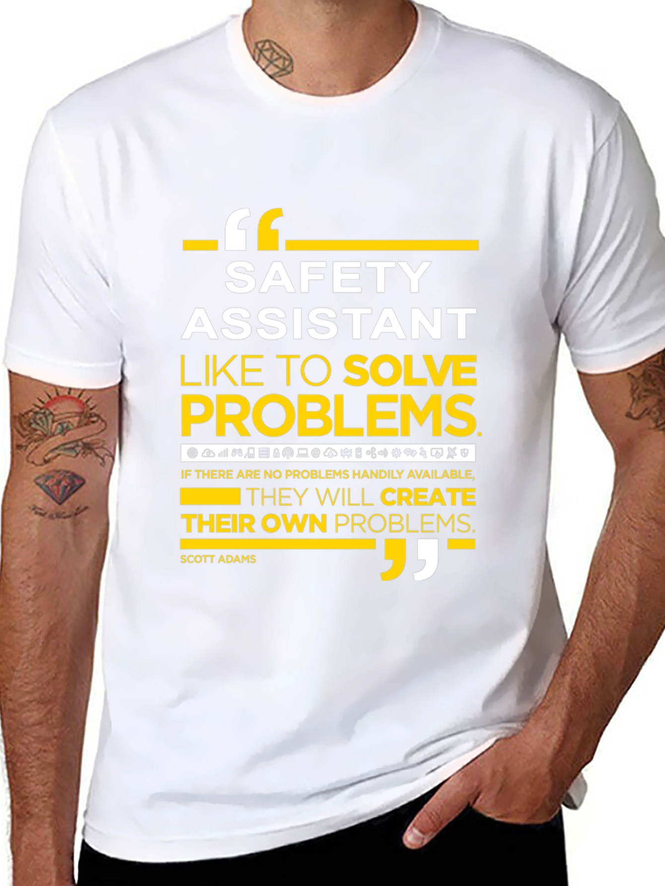 Safety Assistant Problem Solver Graphic T-Shirt