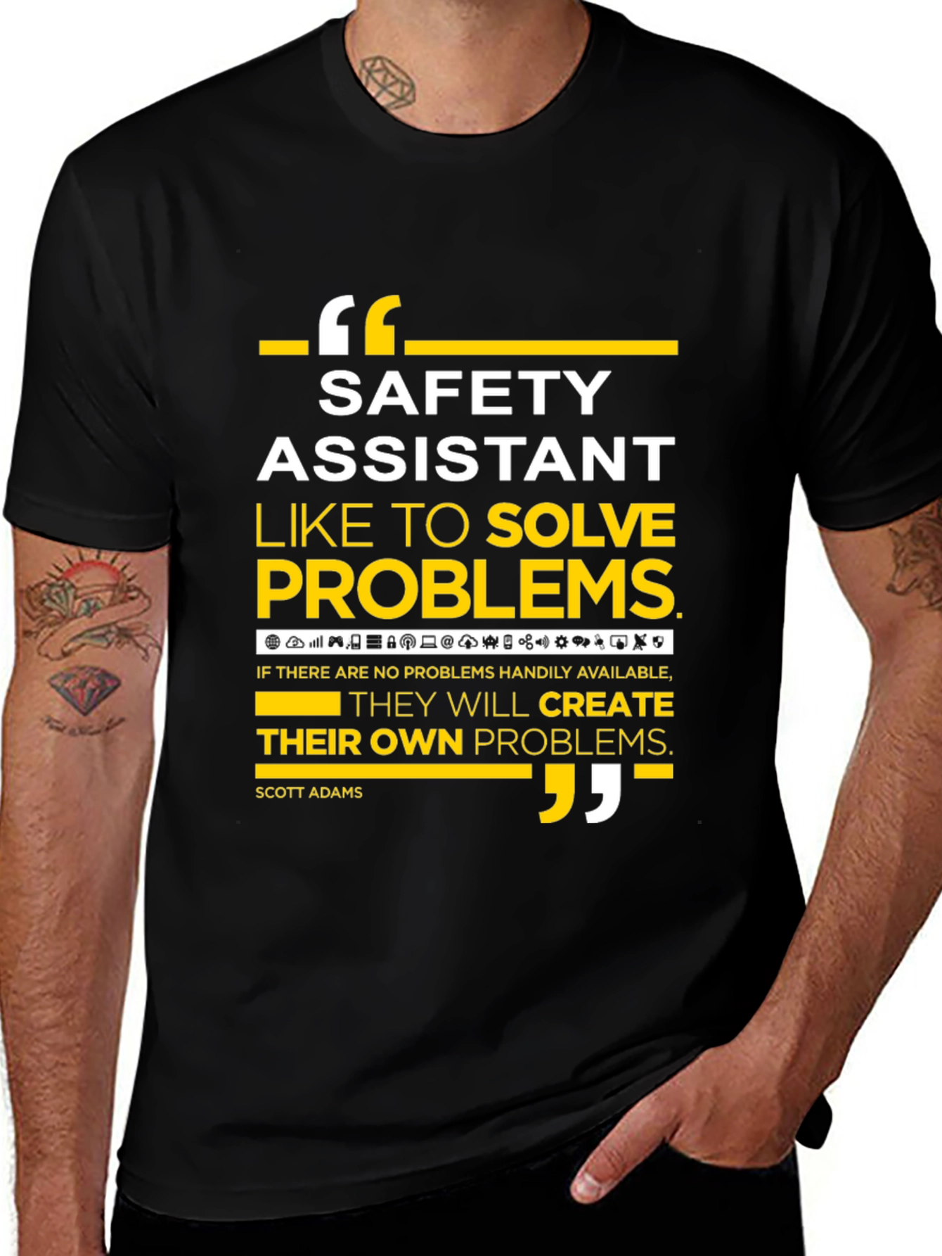 Safety Assistant Problem Solver Graphic T-Shirt