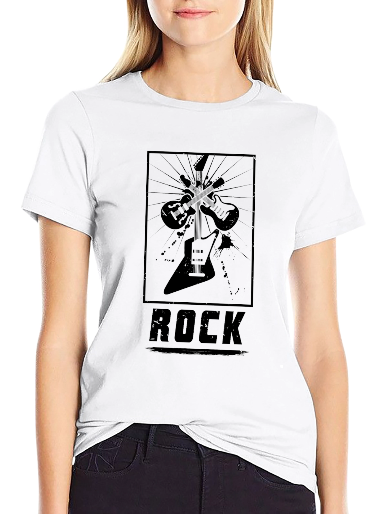 Rock Music Graphic T-Shirt - Black Cotton Tee