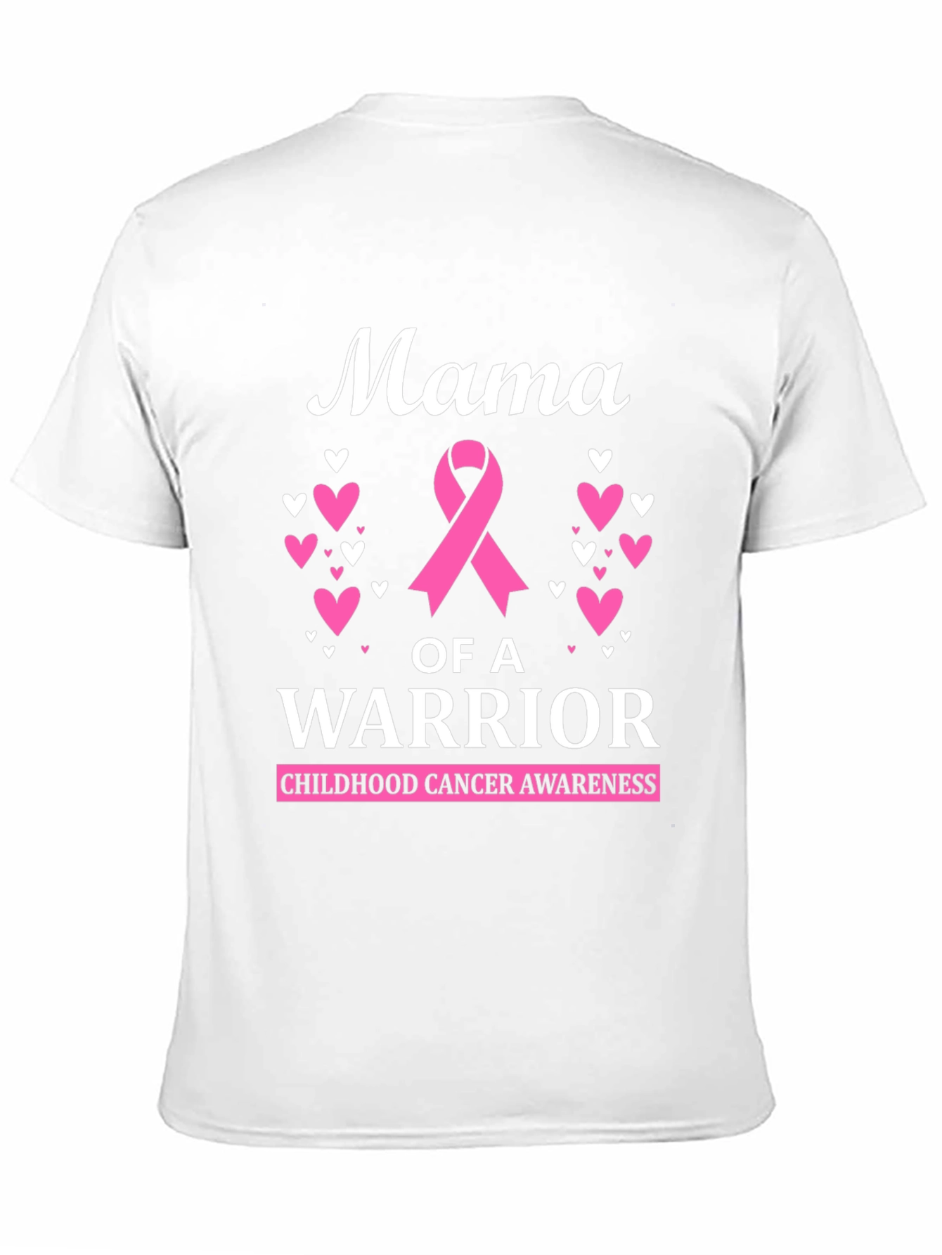 Mama of a Warrior Childhood Cancer Awareness T-Shirt