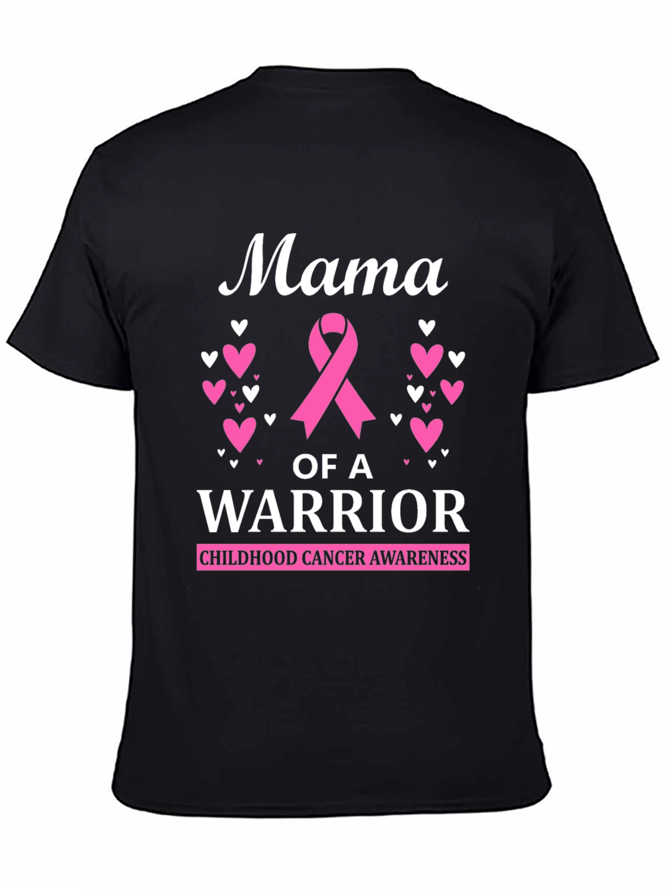 Mama of a Warrior Childhood Cancer Awareness T-Shirt