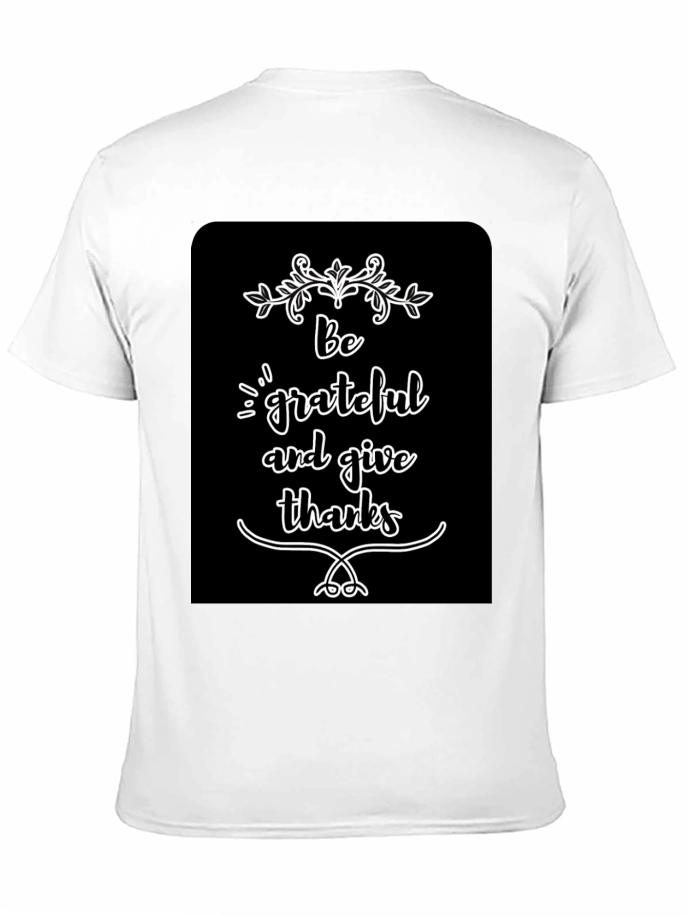 Be Grateful Graphic Tee - Black