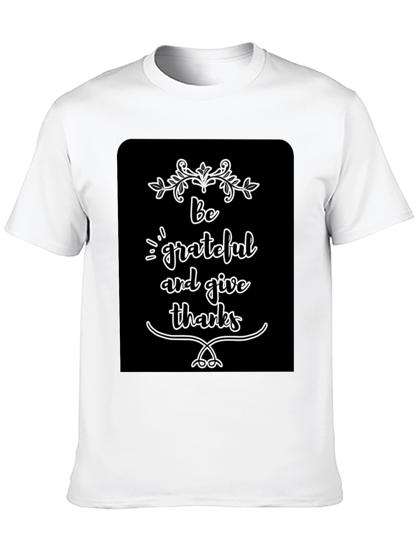 Be Grateful Graphic Tee - Black