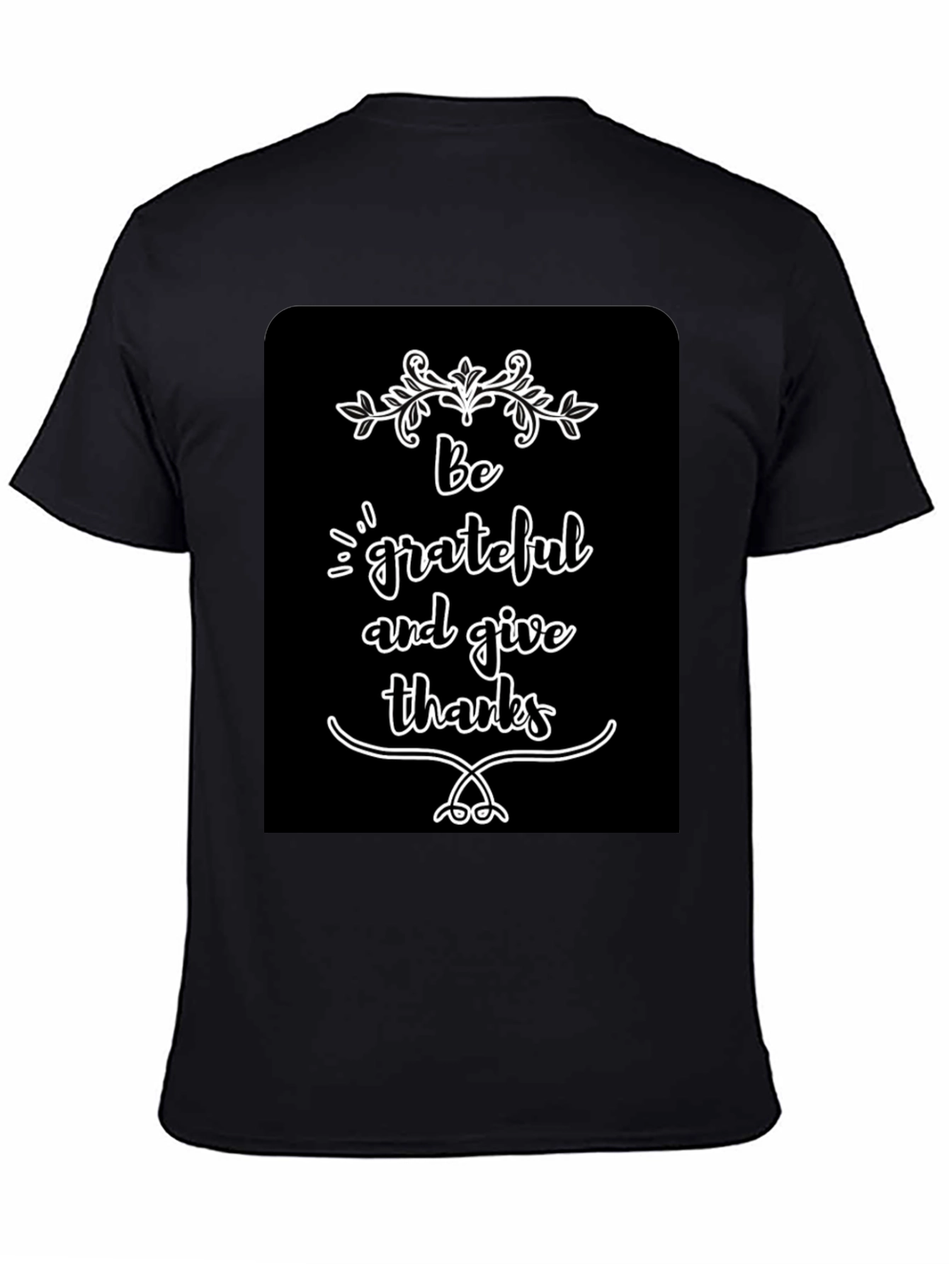 Be Grateful Graphic Tee - Black