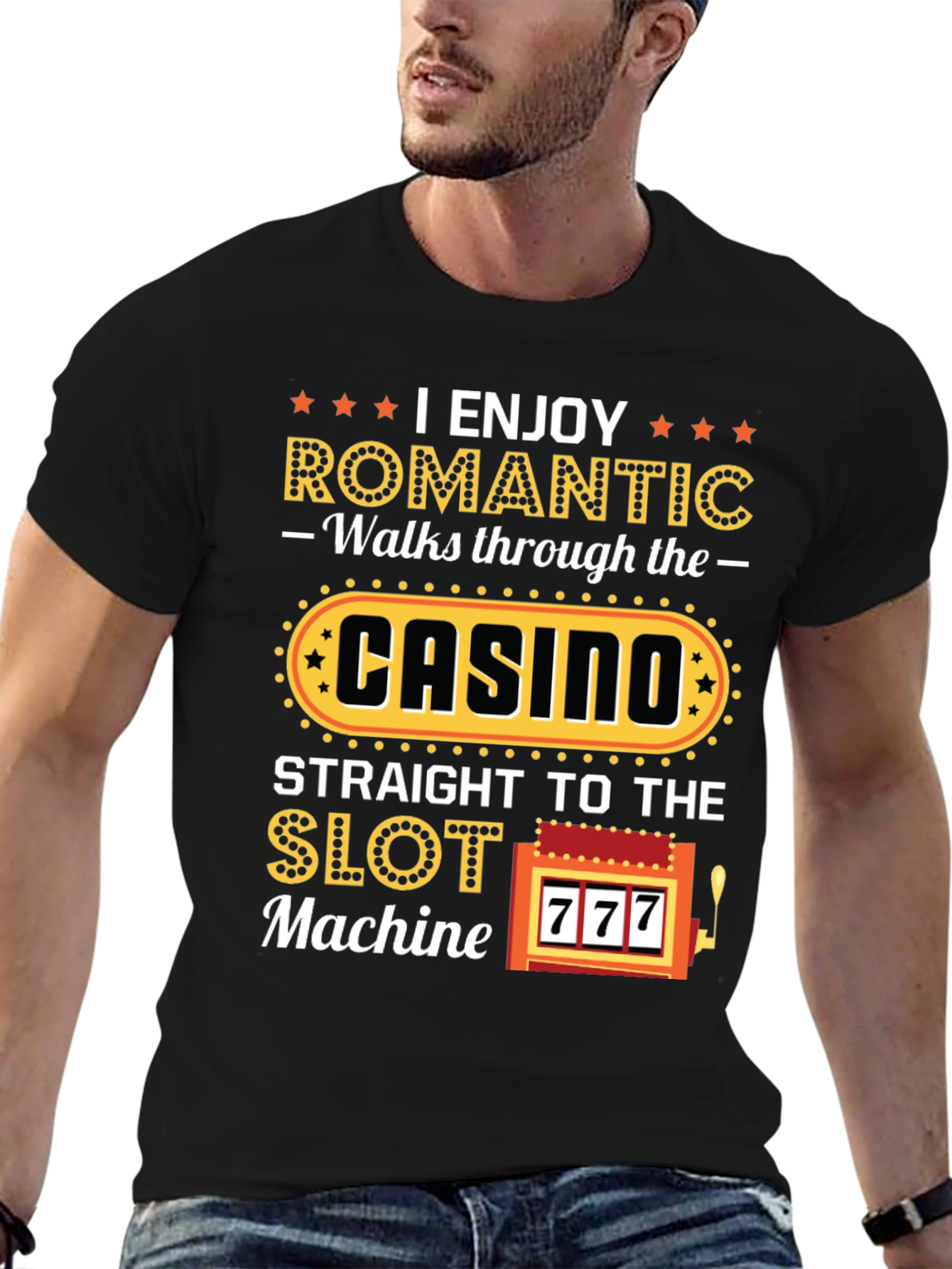 Romantic Casino Lover Graphic T-Shirt
