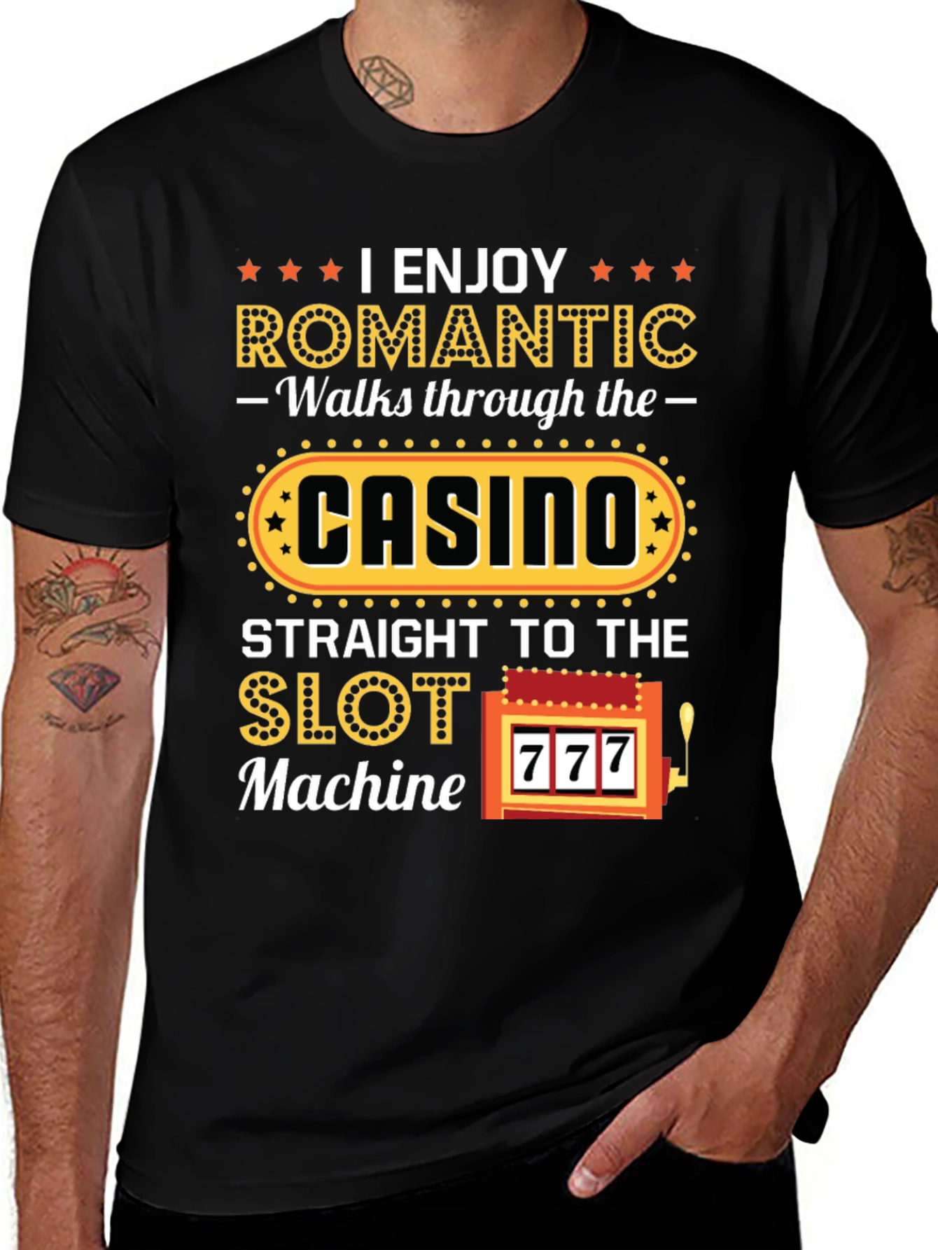 Romantic Casino Lover Graphic T-Shirt