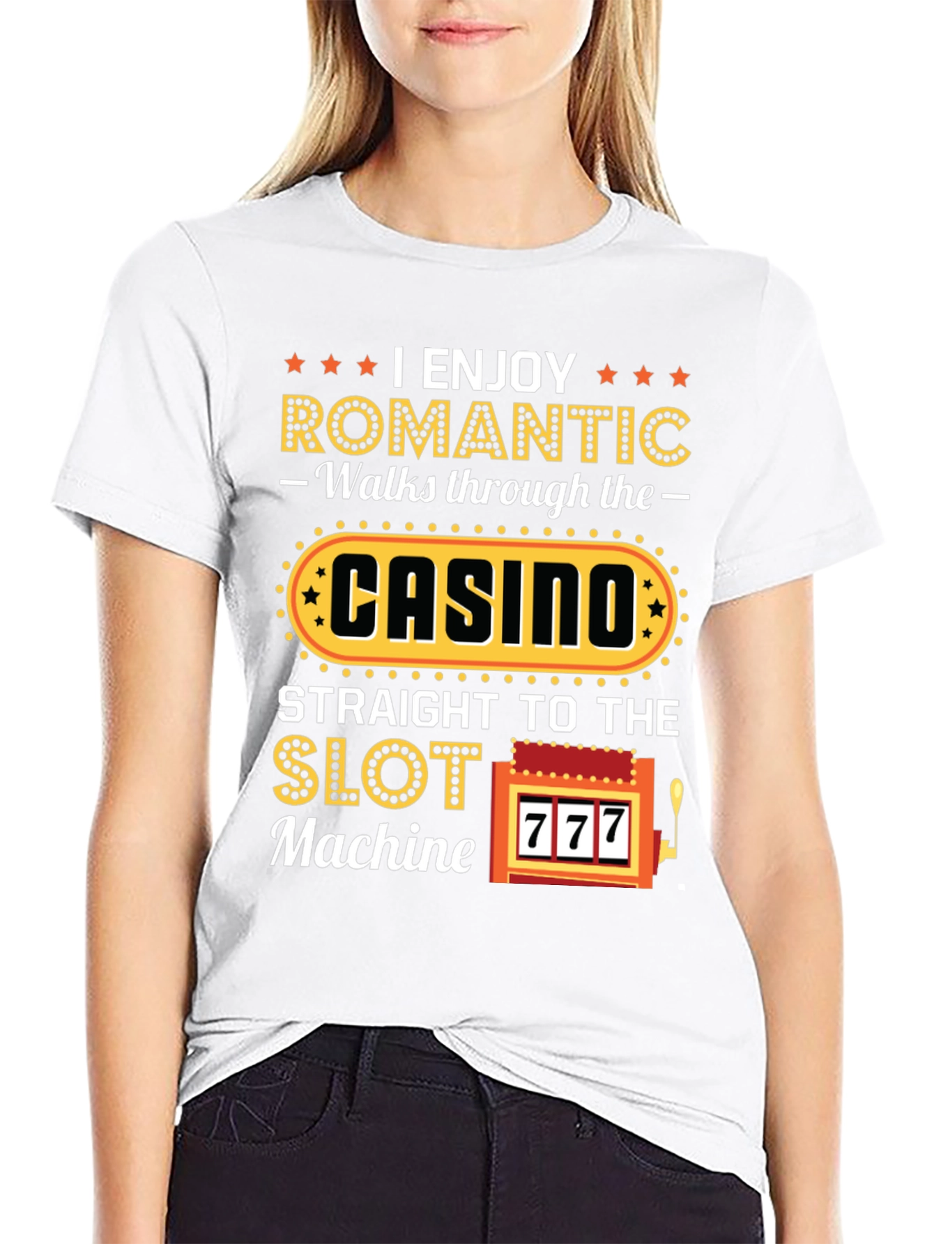 Romantic Casino Lover Graphic T-Shirt