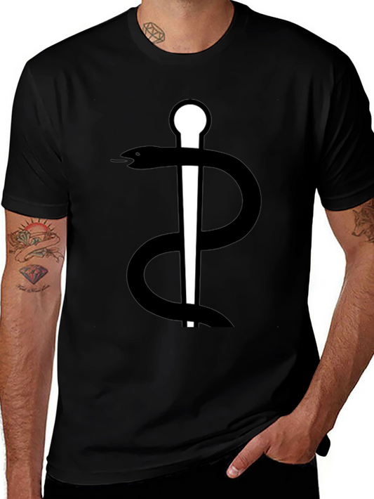 Caduceus Graphic Tee - Medical Symbol T-Shirt