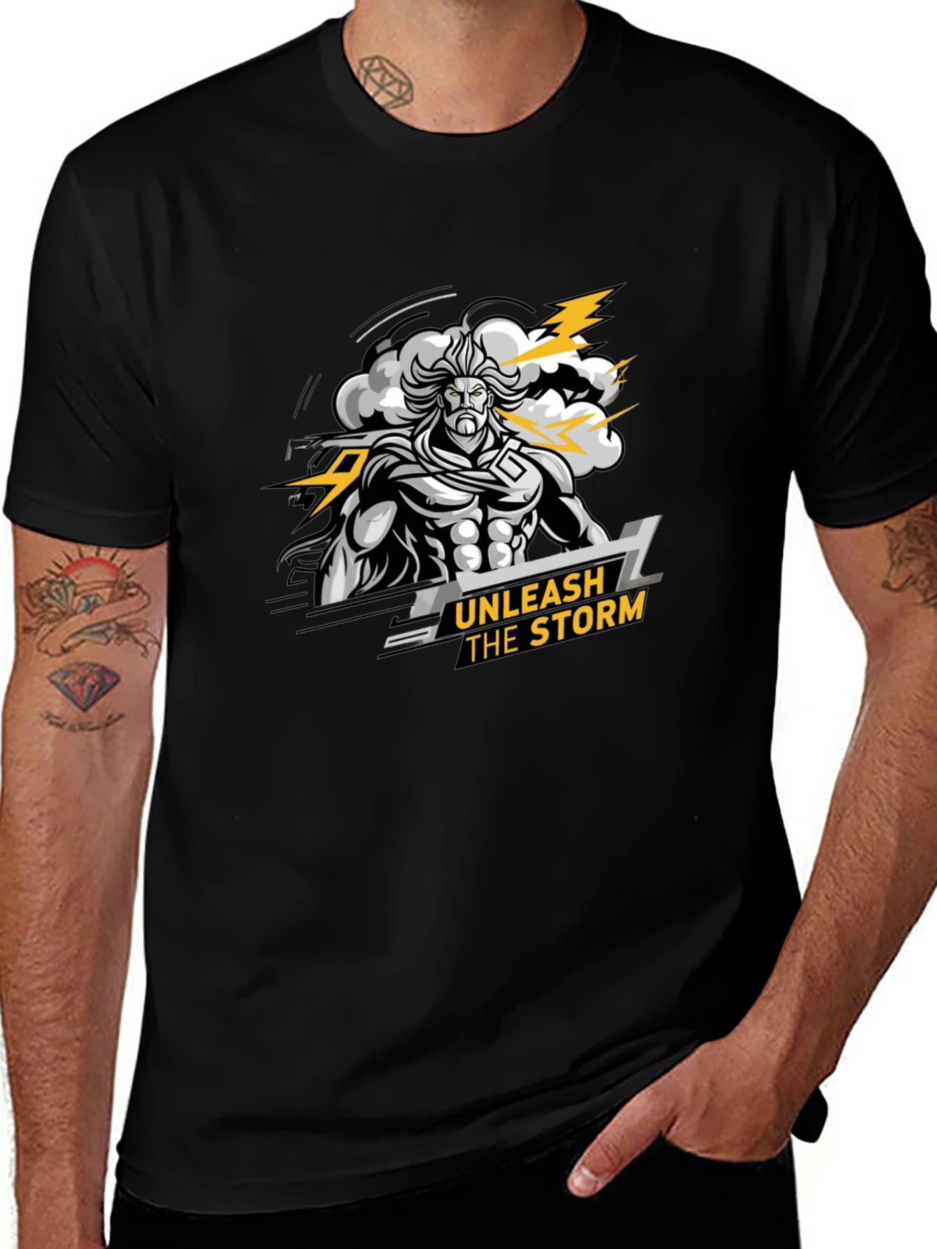 Unleash The Storm Graphic Print T-Shirt