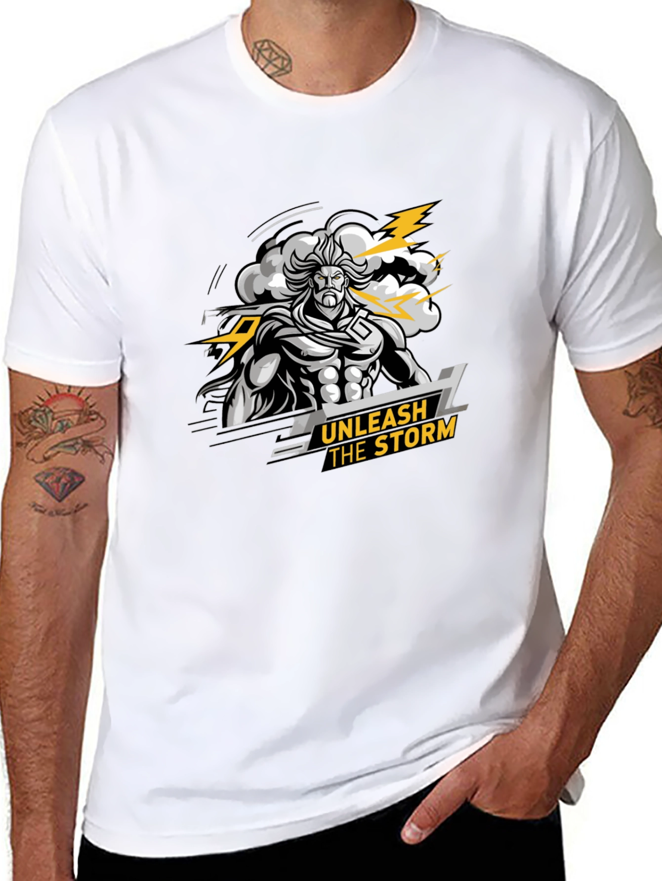 Unleash The Storm Graphic Print T-Shirt