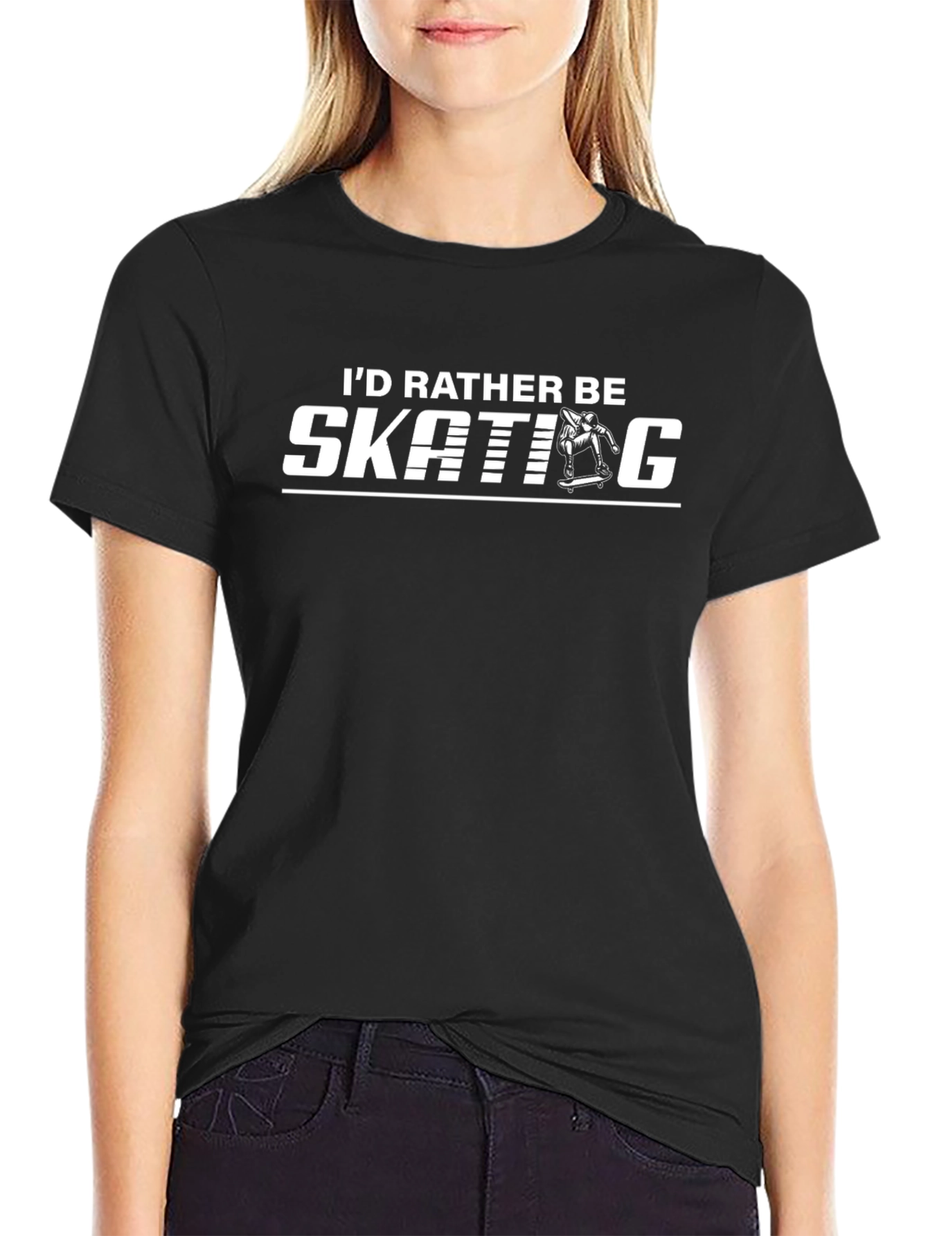 Skating T-Shirt: Id Rather Be Skating