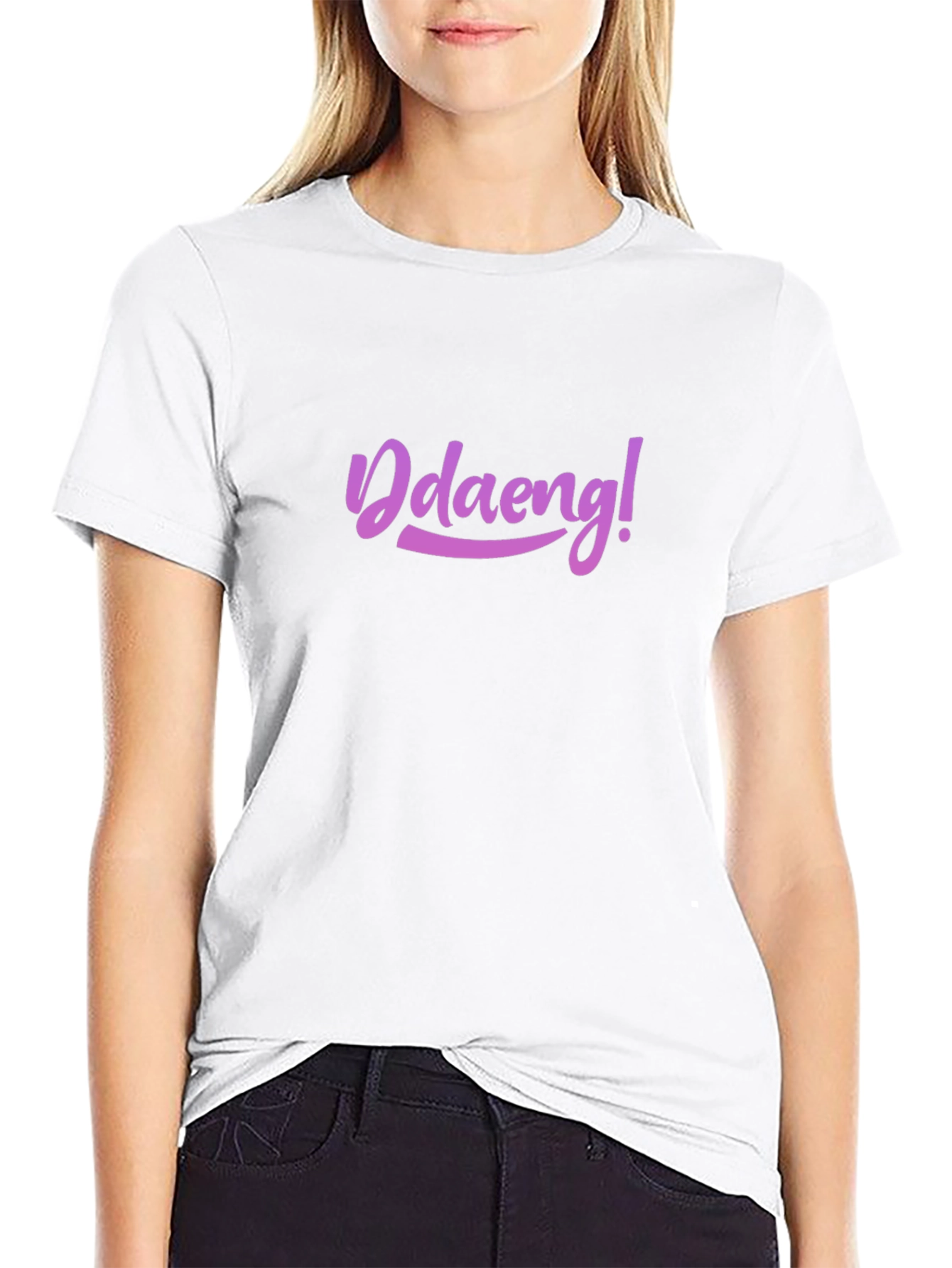 Stylish Black Tee - Ddaeng! Design