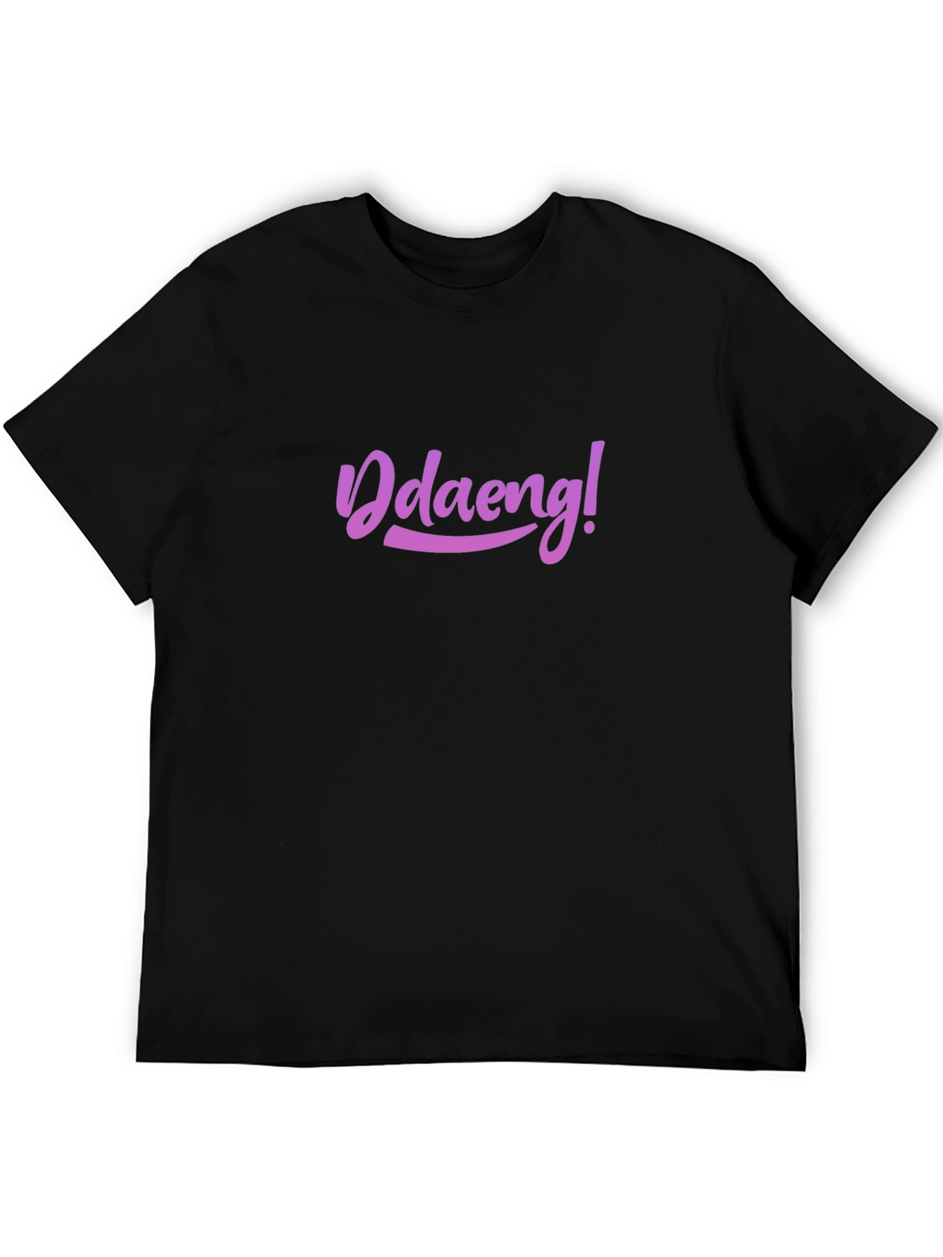 Stylish Black Tee - Ddaeng! Design