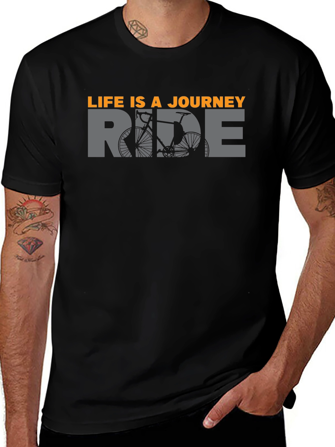 Life is a Journey Ride Bicycle T-Shirt