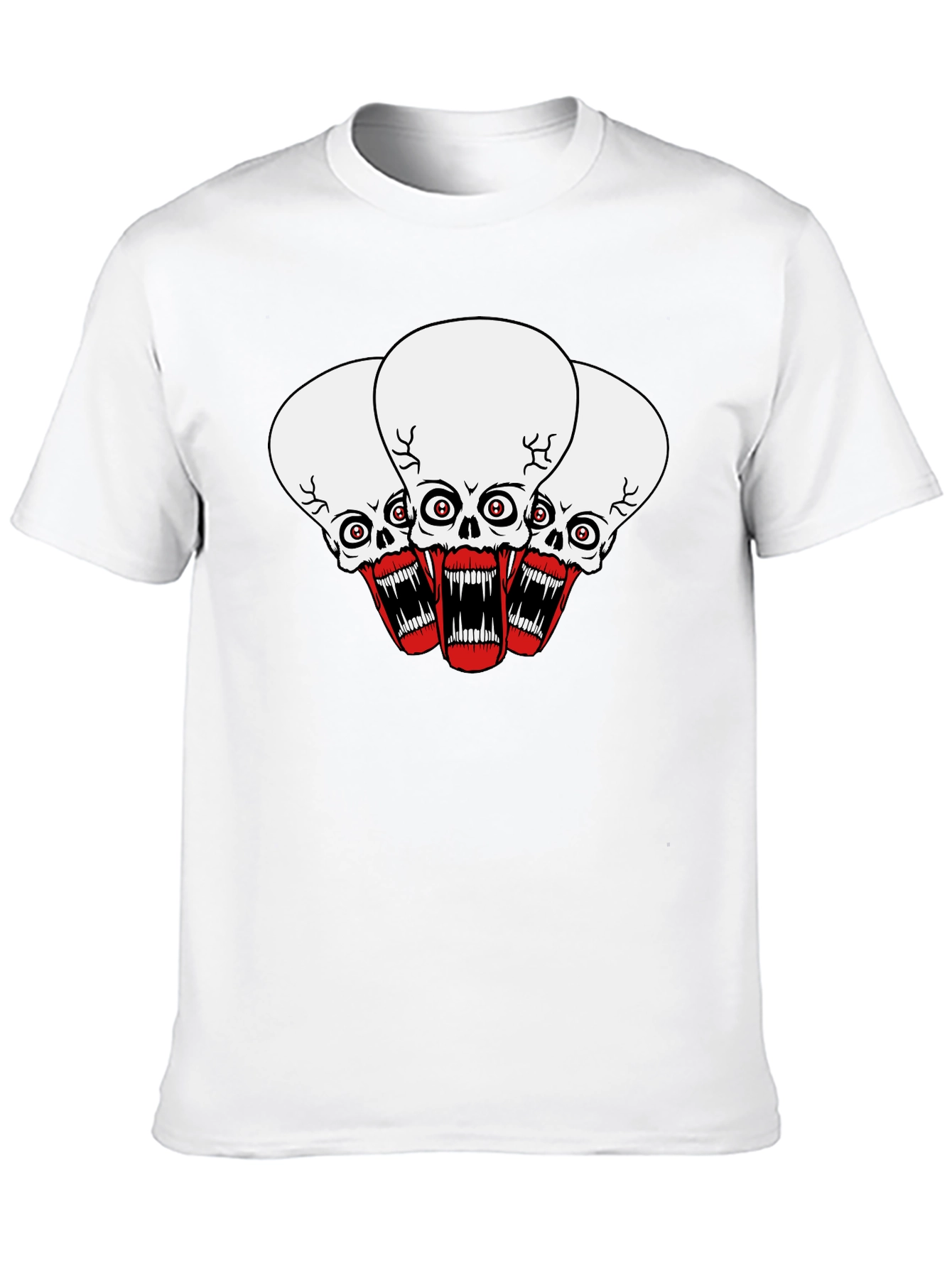 Skull Graphic Black T-Shirt - Bold Statement Tee