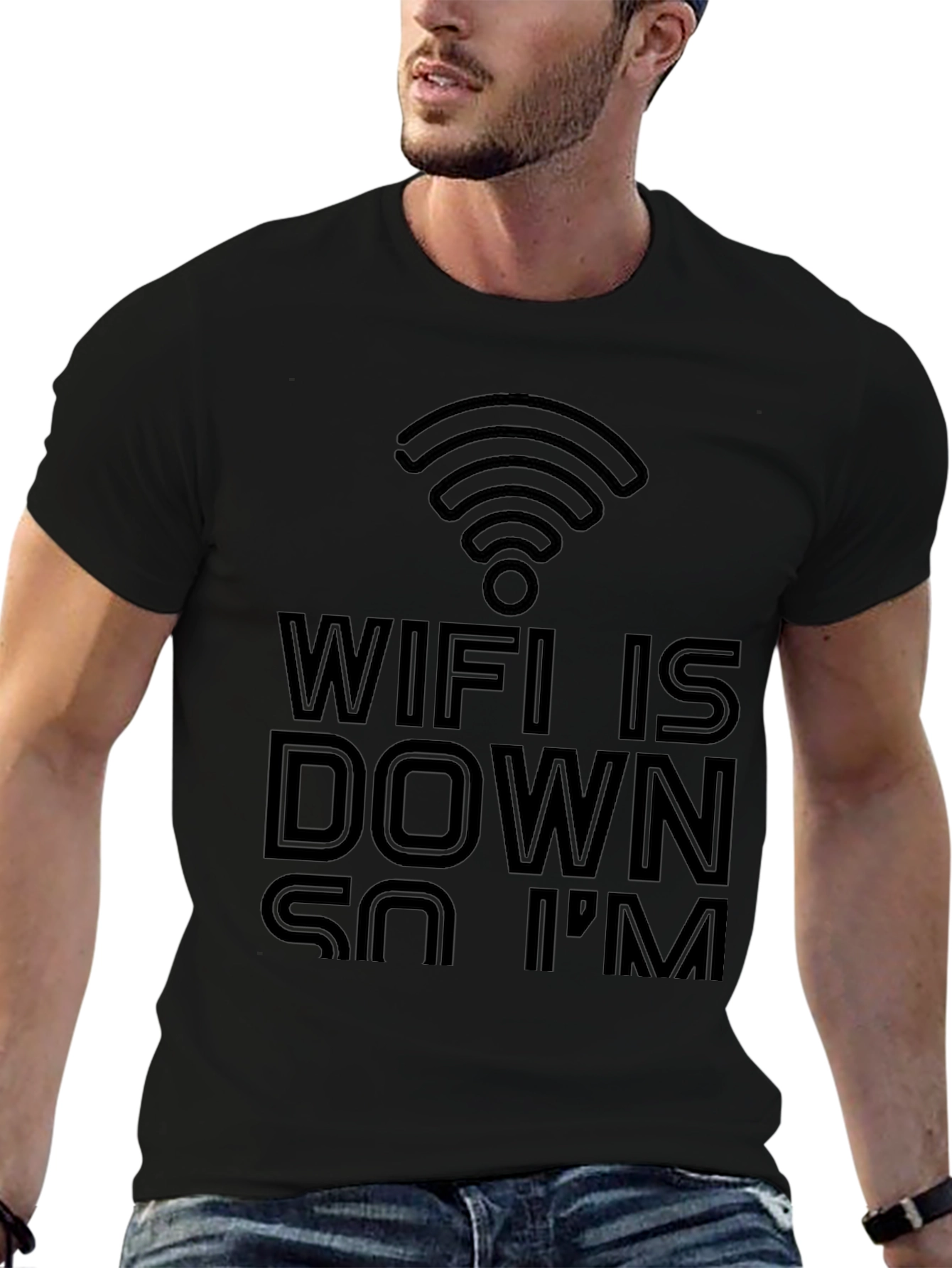 Funny Wifi Is Down T-Shirt -  Internet Humor