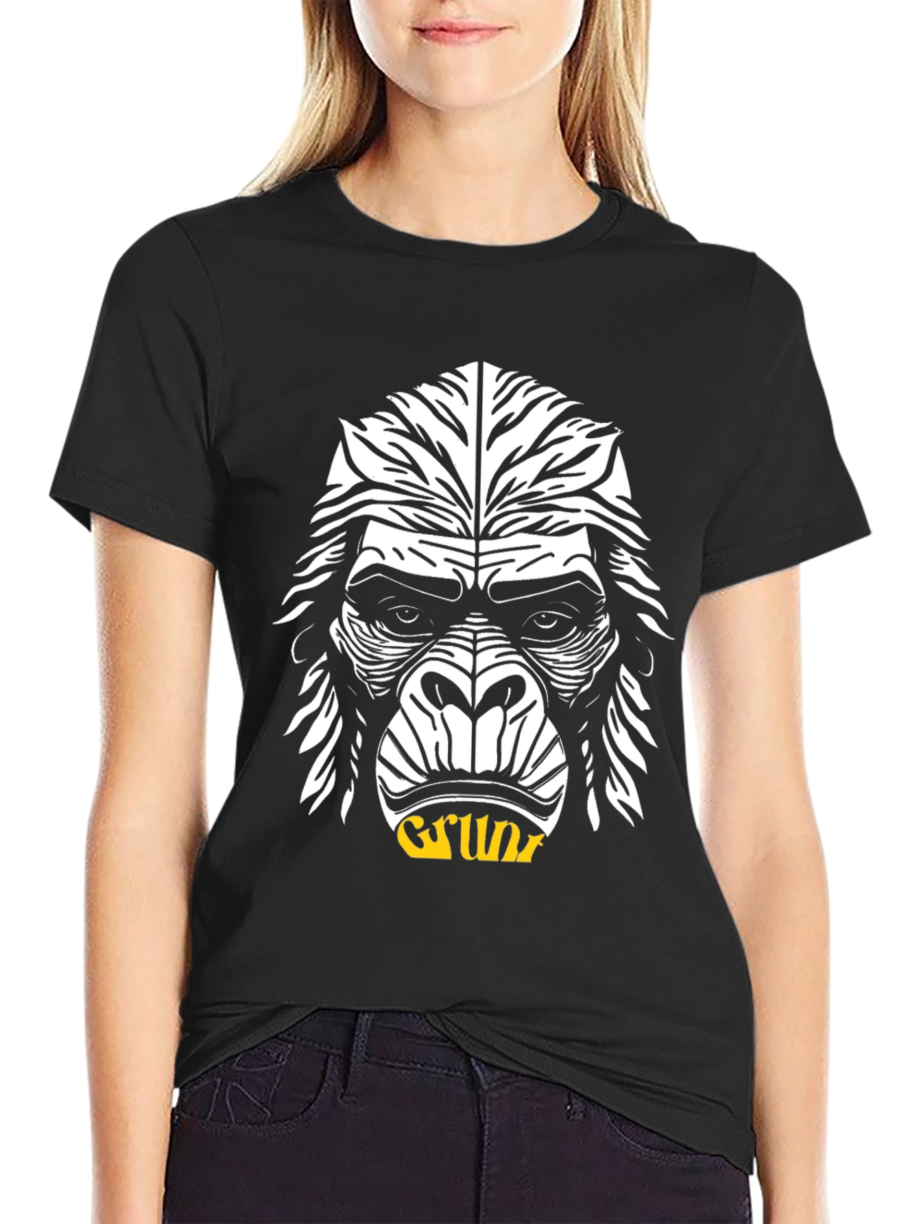 Grunt Gorilla Graphic Tee - Black