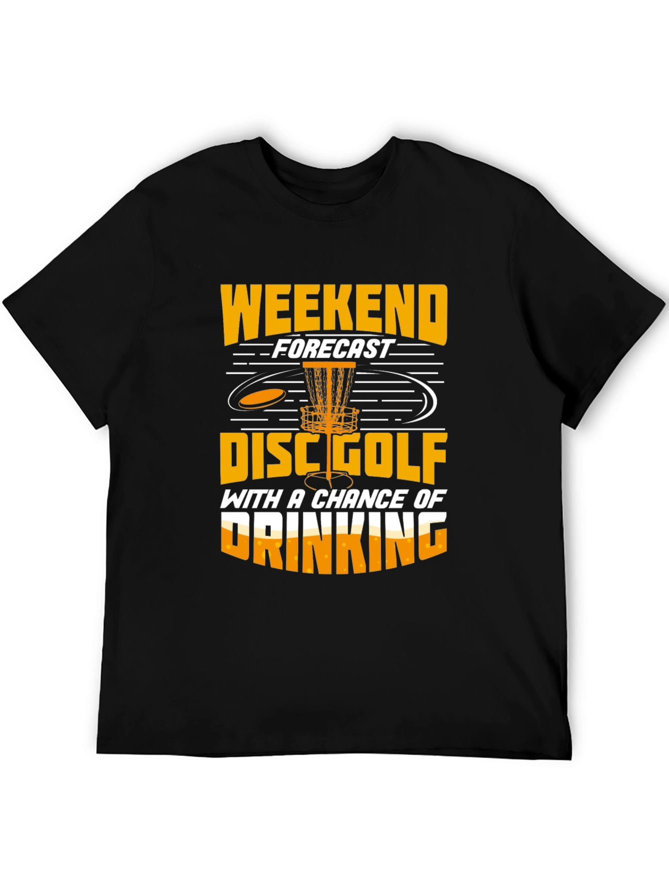 Funny Disc Golf Weekend Forecast T-Shirt