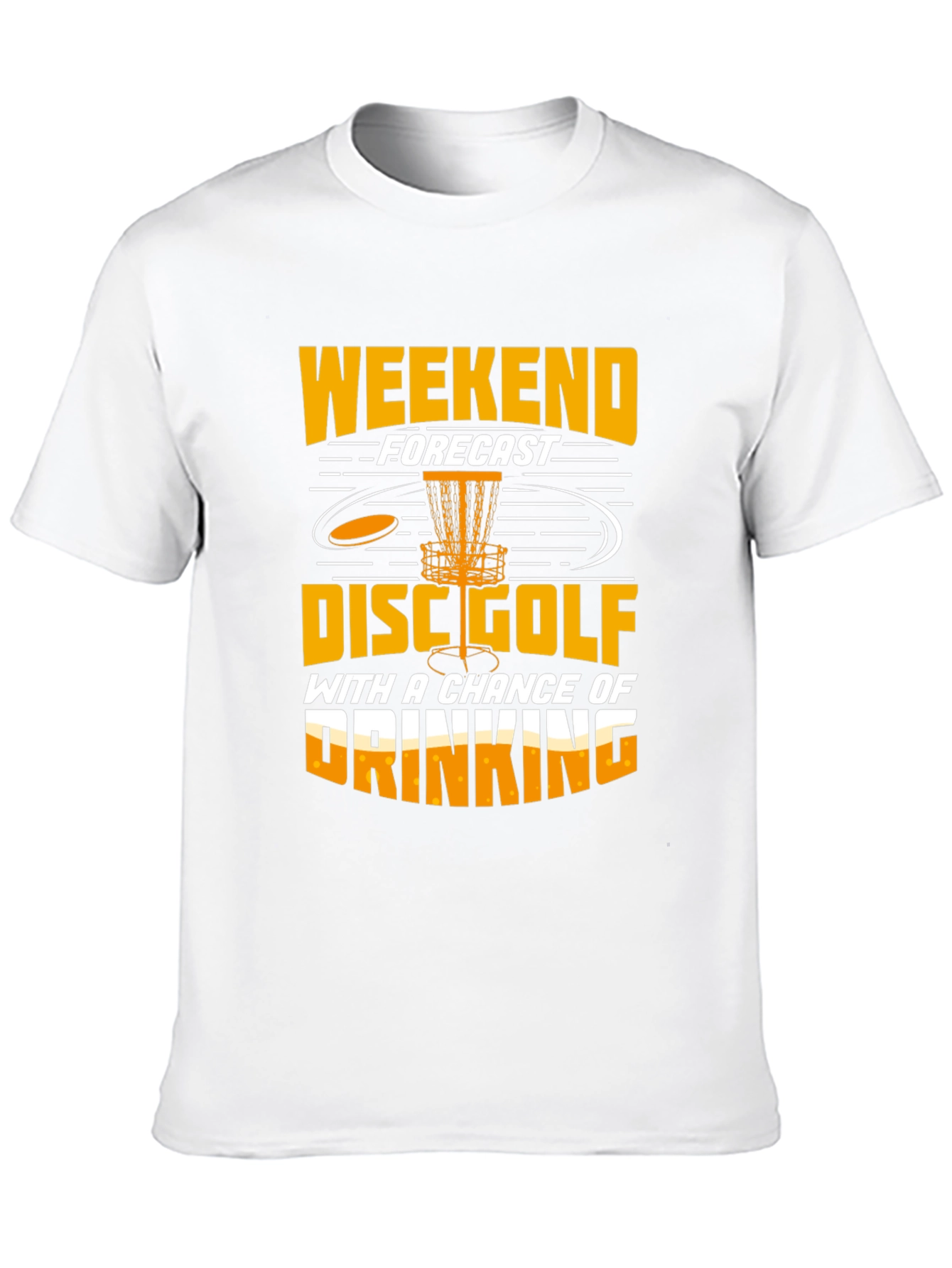Funny Disc Golf Weekend Forecast T-Shirt