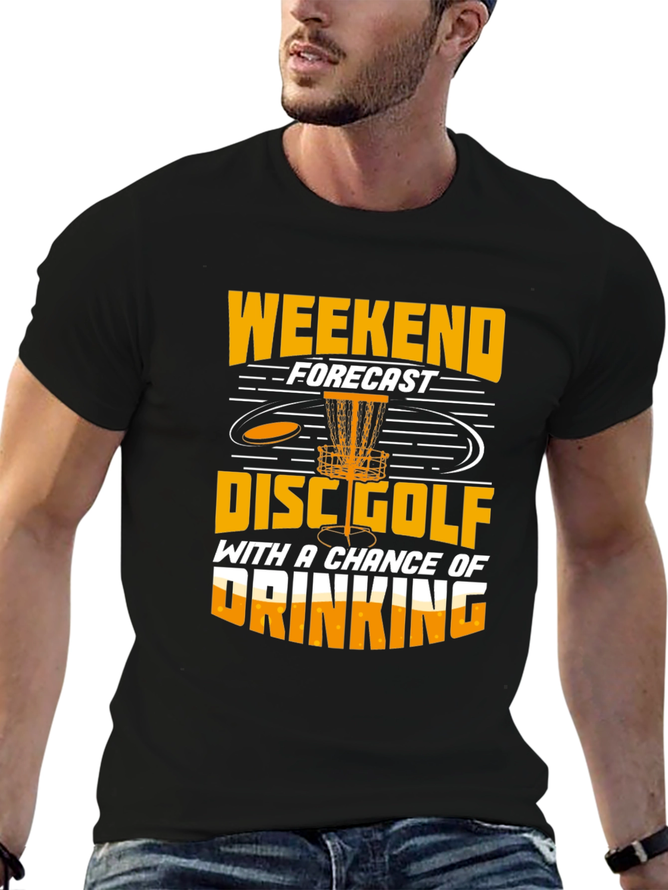 Funny Disc Golf Weekend Forecast T-Shirt