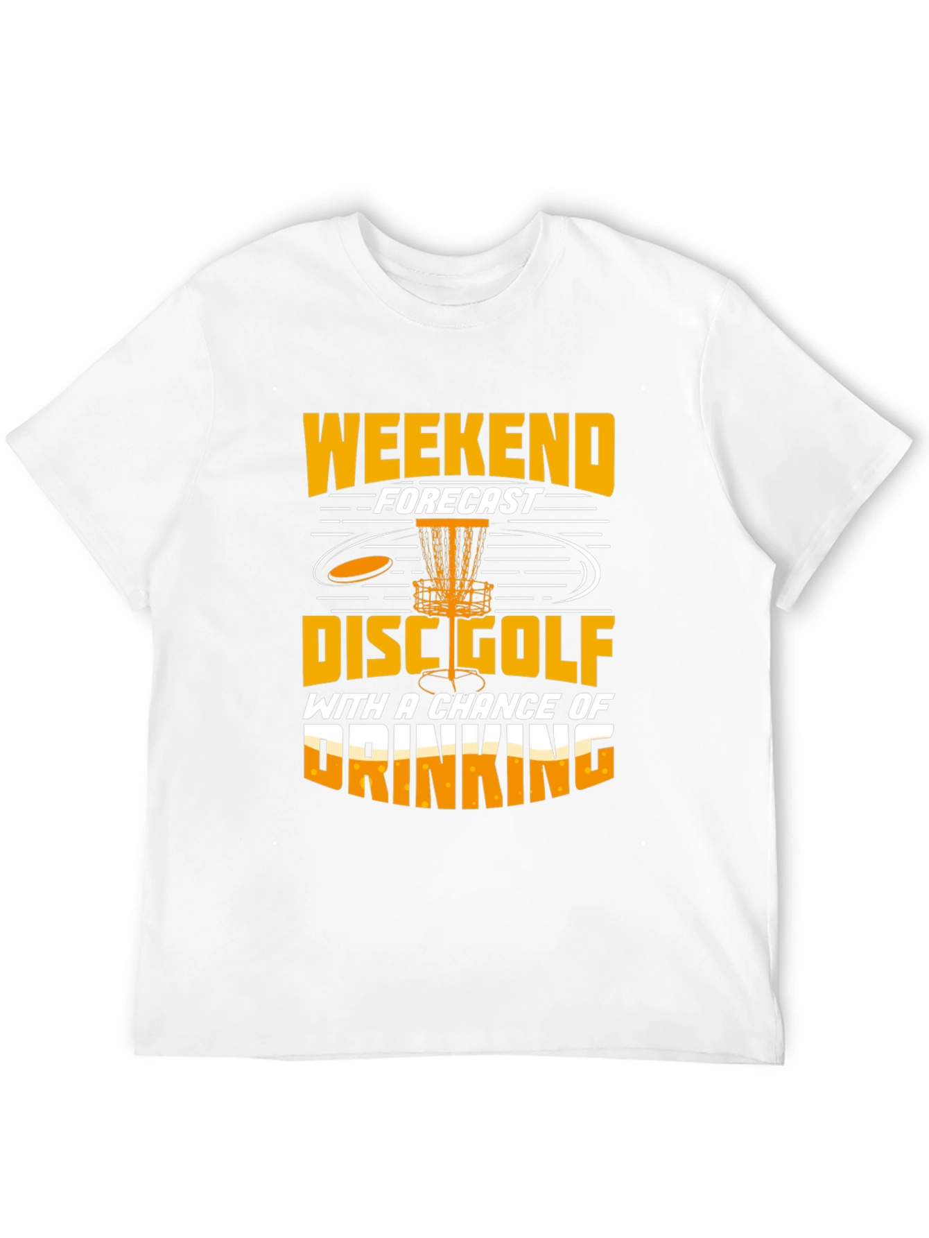 Funny Disc Golf Weekend Forecast T-Shirt