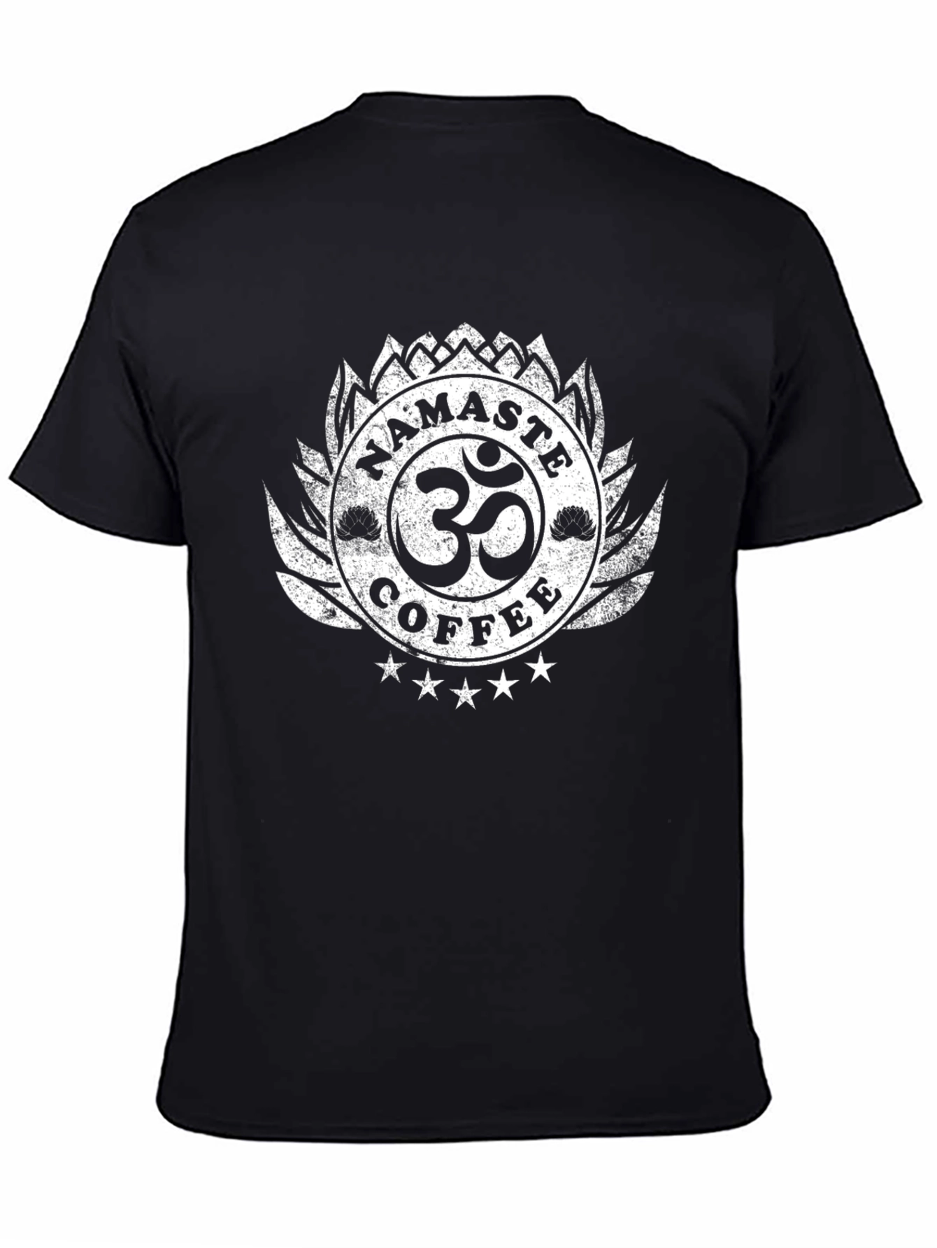 Namaste Coffee Graphic T-Shirt - Black