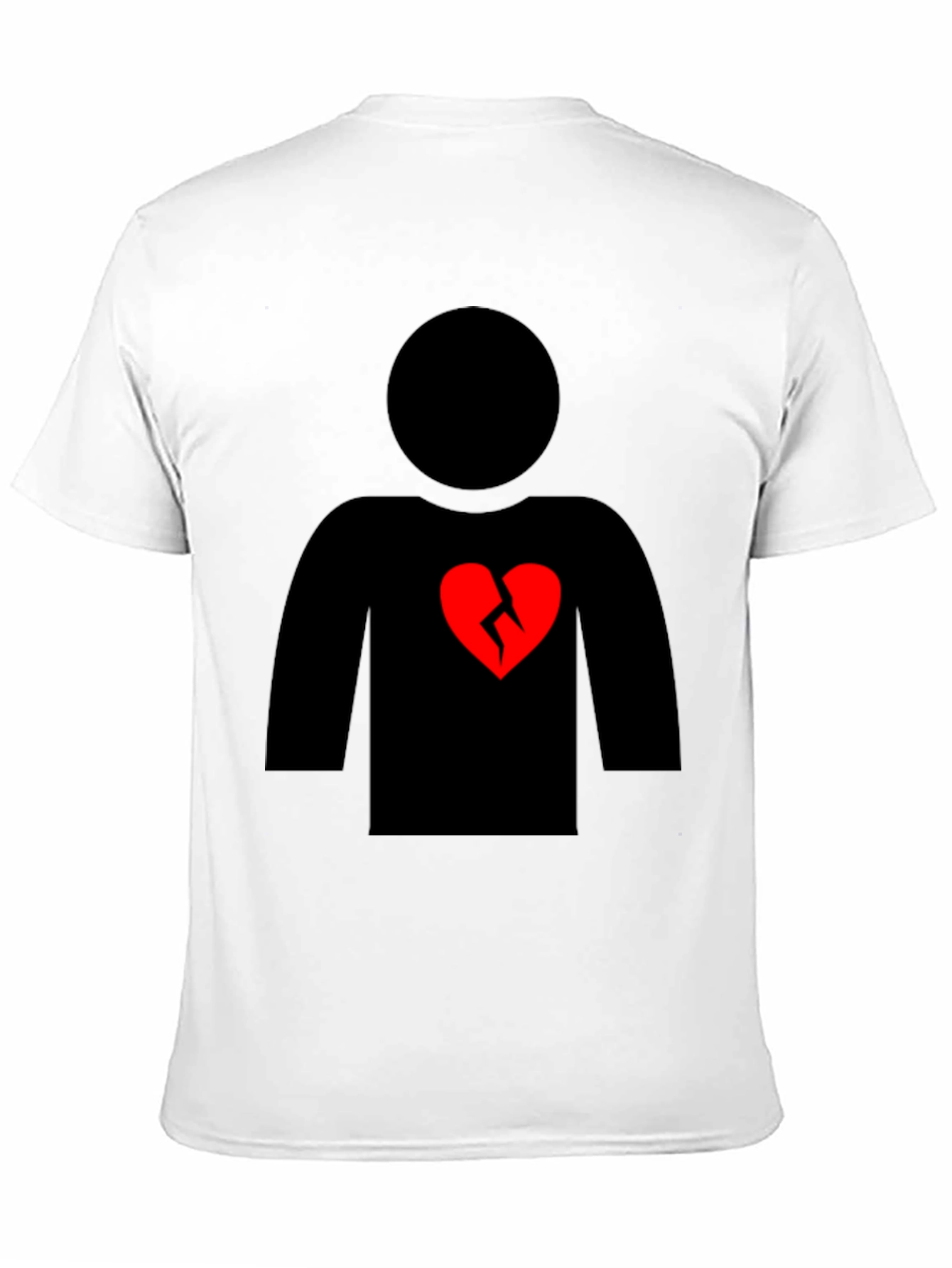 Broken Heart Graphic T-Shirt - Black