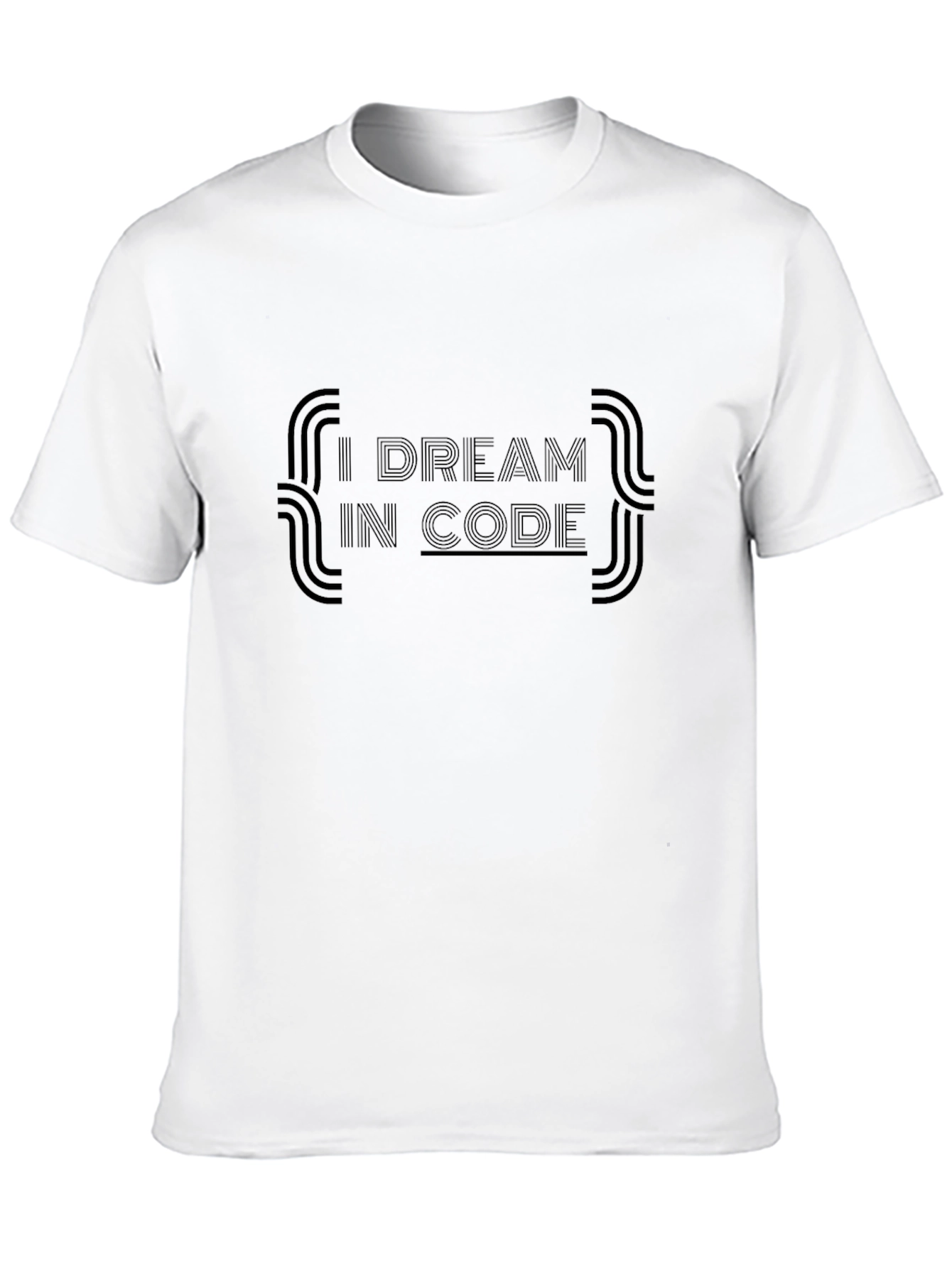 I Dream In Code Black T-Shirt Programmer Coder Shirt