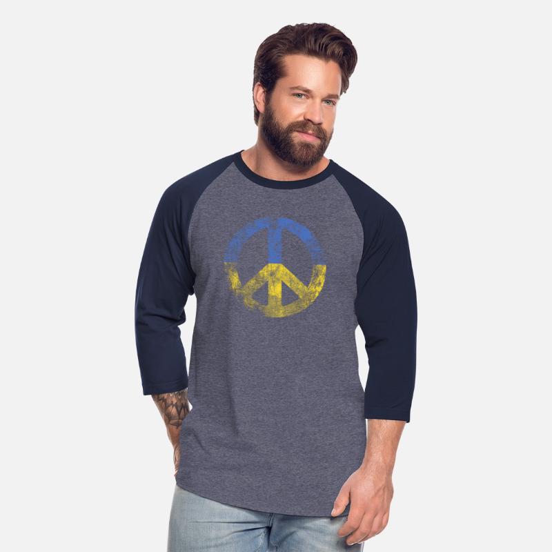 Ukrainian Flag Peace Sign