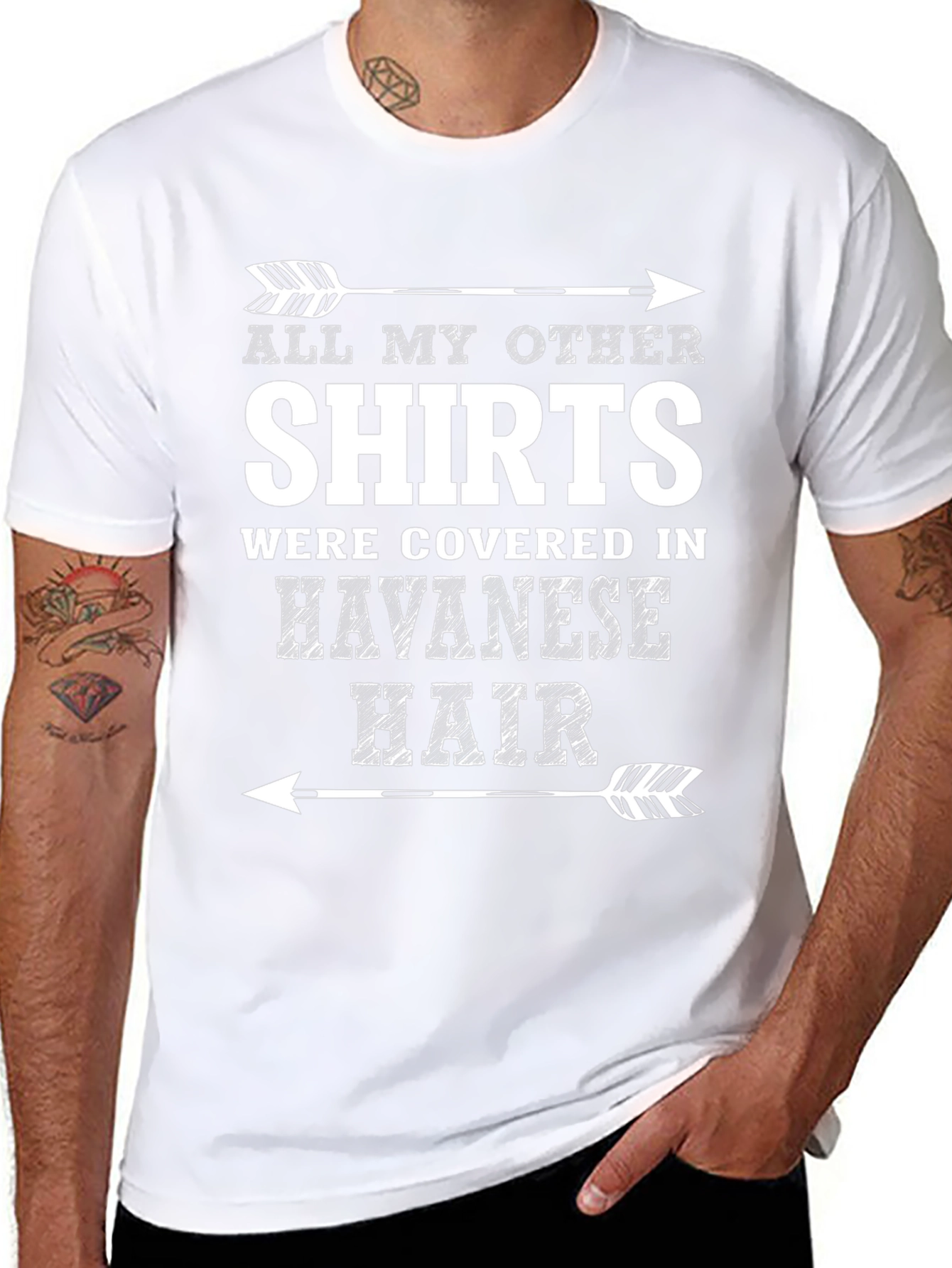 Havanese Hair T-Shirt - Novelty Dog Lover Tee