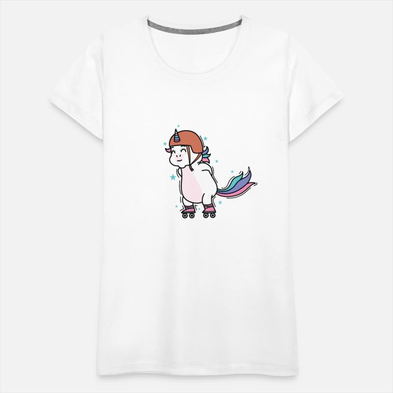 Unicorn doing Inline Skating Fable Creature Sport