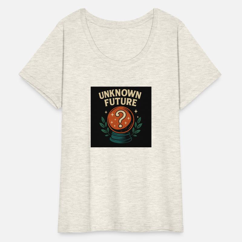 UNKNOWN FUTURE Retro Crystal Ball Graphic T-Shirt