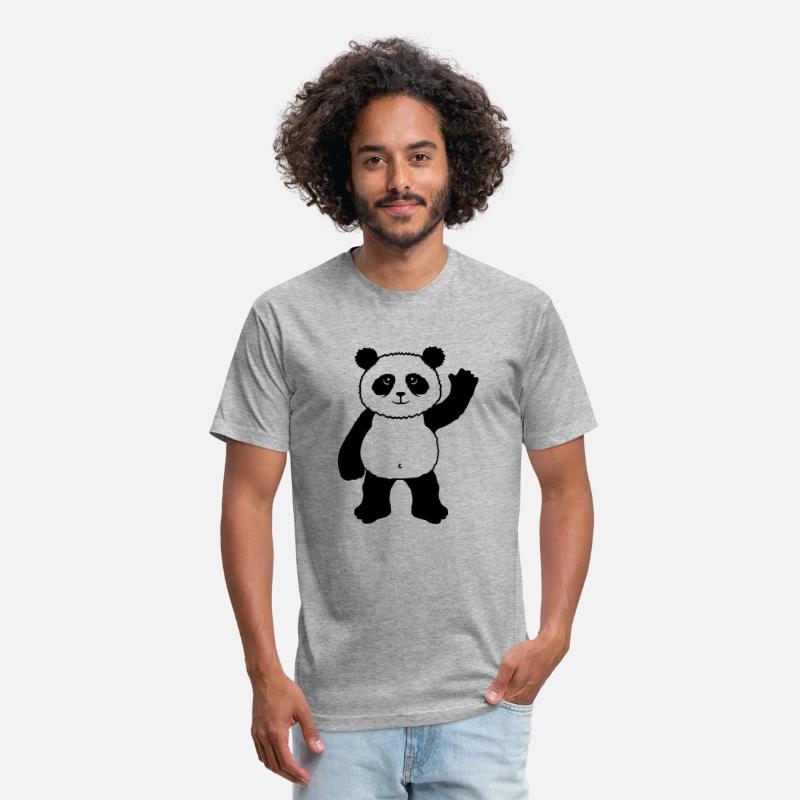 Upright Standing Panda Bear Waving Friendly
