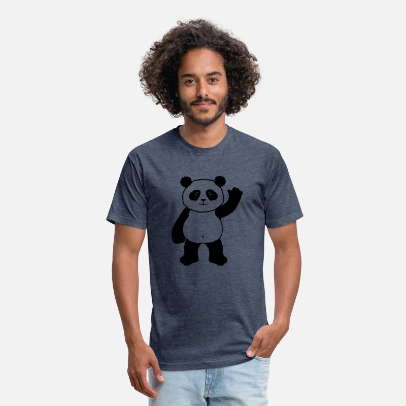 Upright Standing Panda Bear Waving Friendly