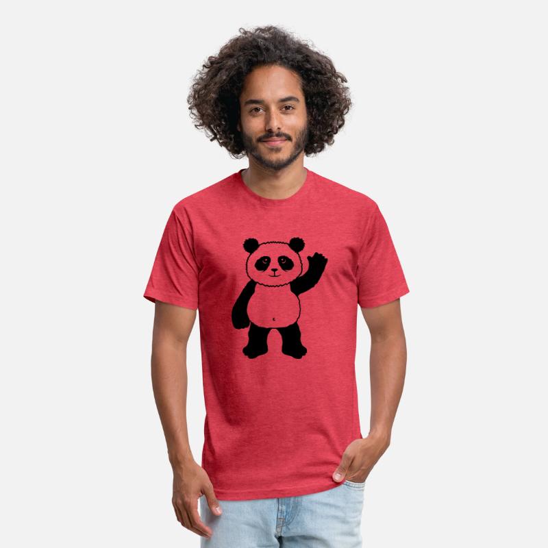 Upright Standing Panda Bear Waving Friendly