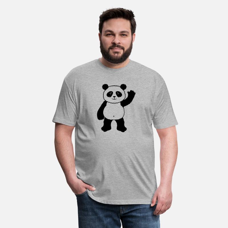 Upright Standing Panda Bear Waving Friendly