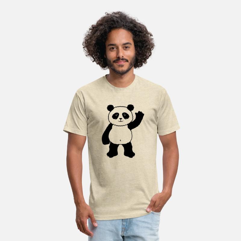 Upright Standing Panda Bear Waving Friendly