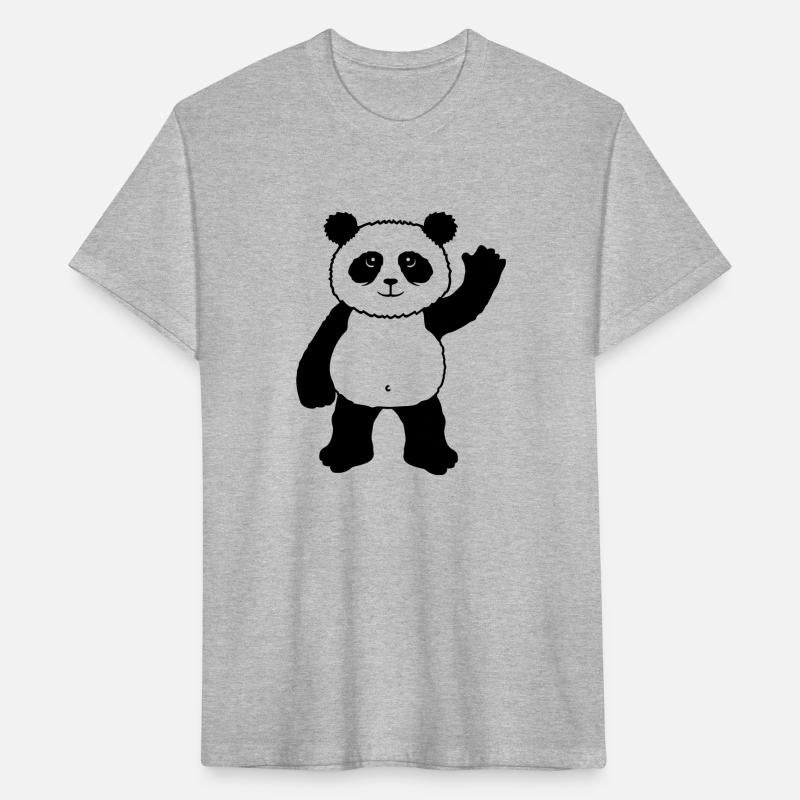 Upright Standing Panda Bear Waving Friendly