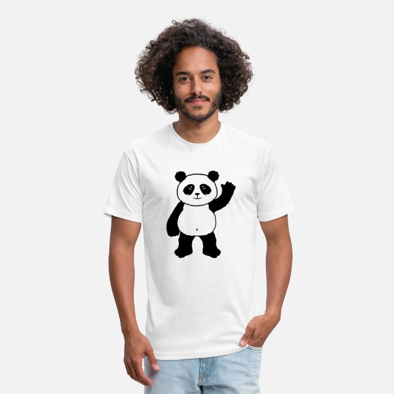 Upright Standing Panda Bear Waving Friendly