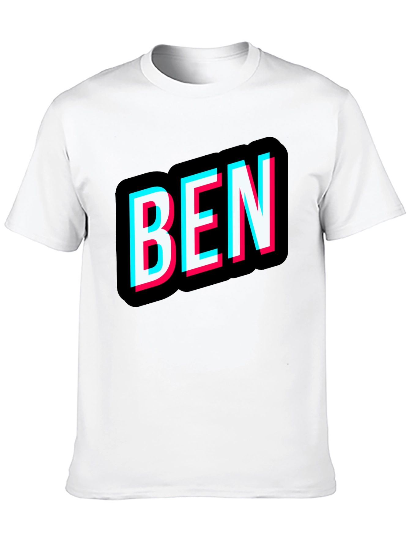 Mens Black BEN Graphic T-Shirt