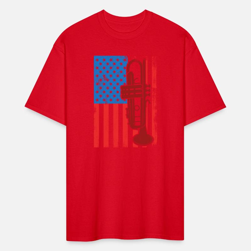 US Patriotic Trumpet Player
