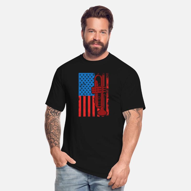 US Patriotic Trumpet Player