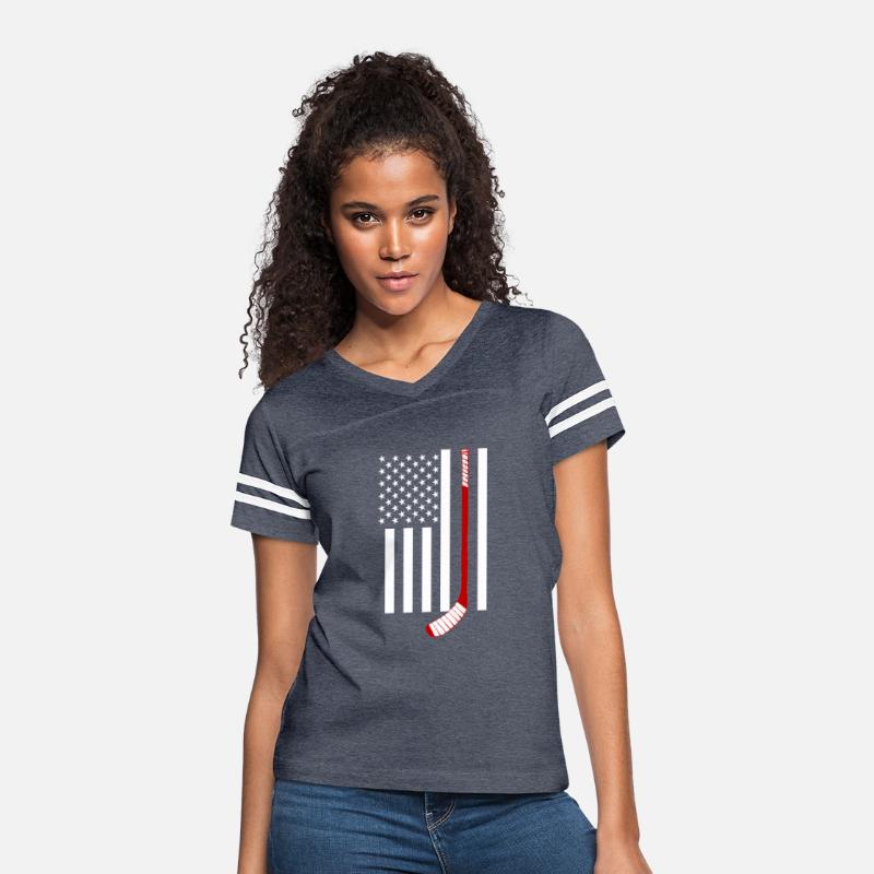 USA Flag With Hockey