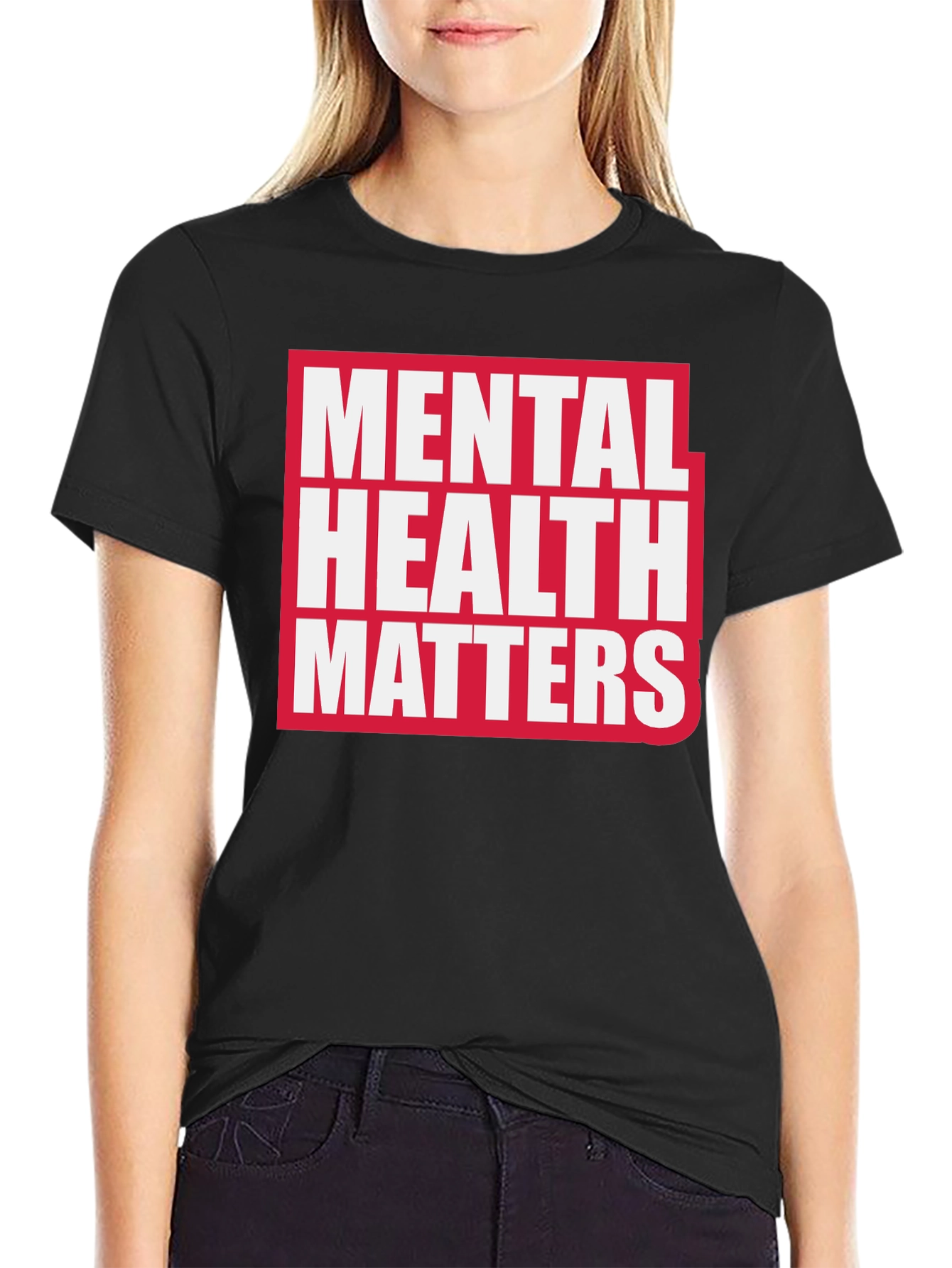 Mental Health Matters Graphic Tee - Black