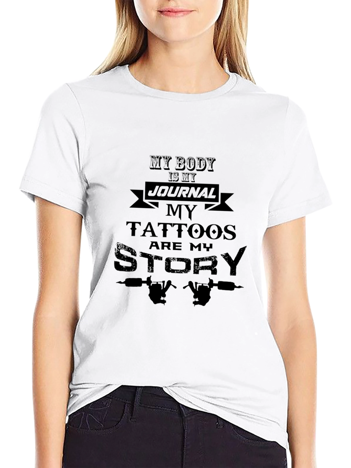 Tattoo Artist Black T-Shirt: My Body is My Journal