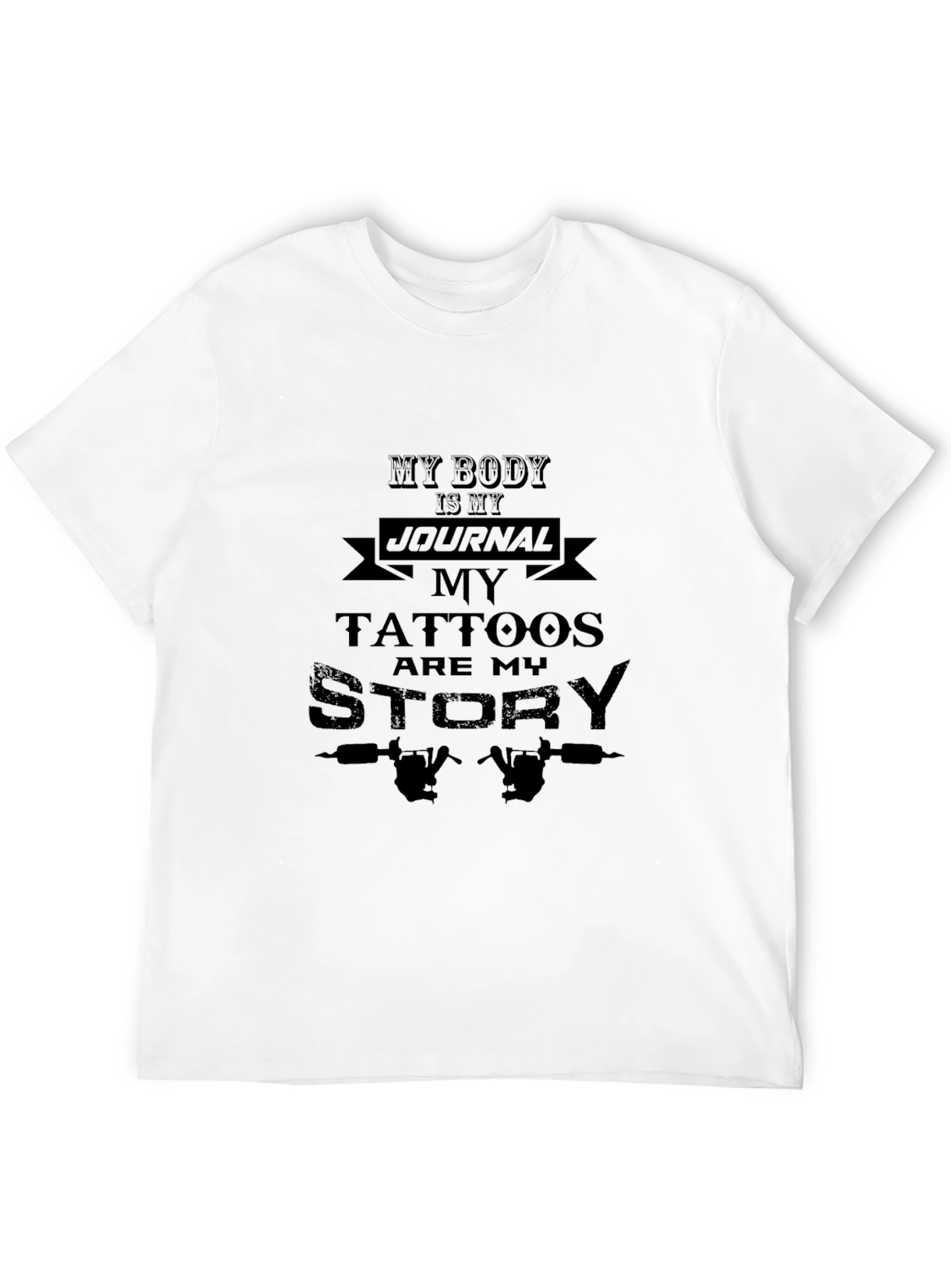 Tattoo Artist Black T-Shirt: My Body is My Journal